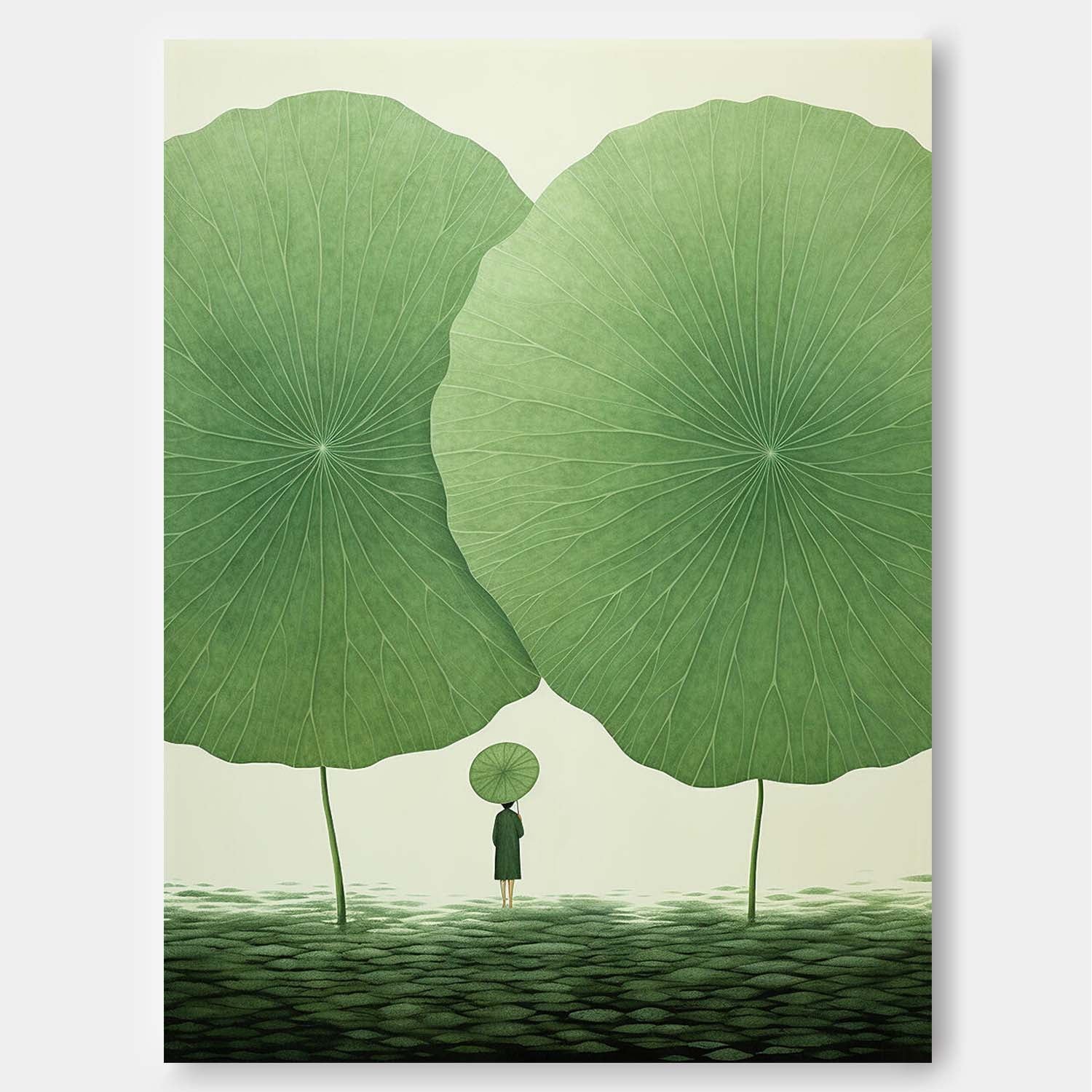 Wall Art Flower Oriental Serene Meditative