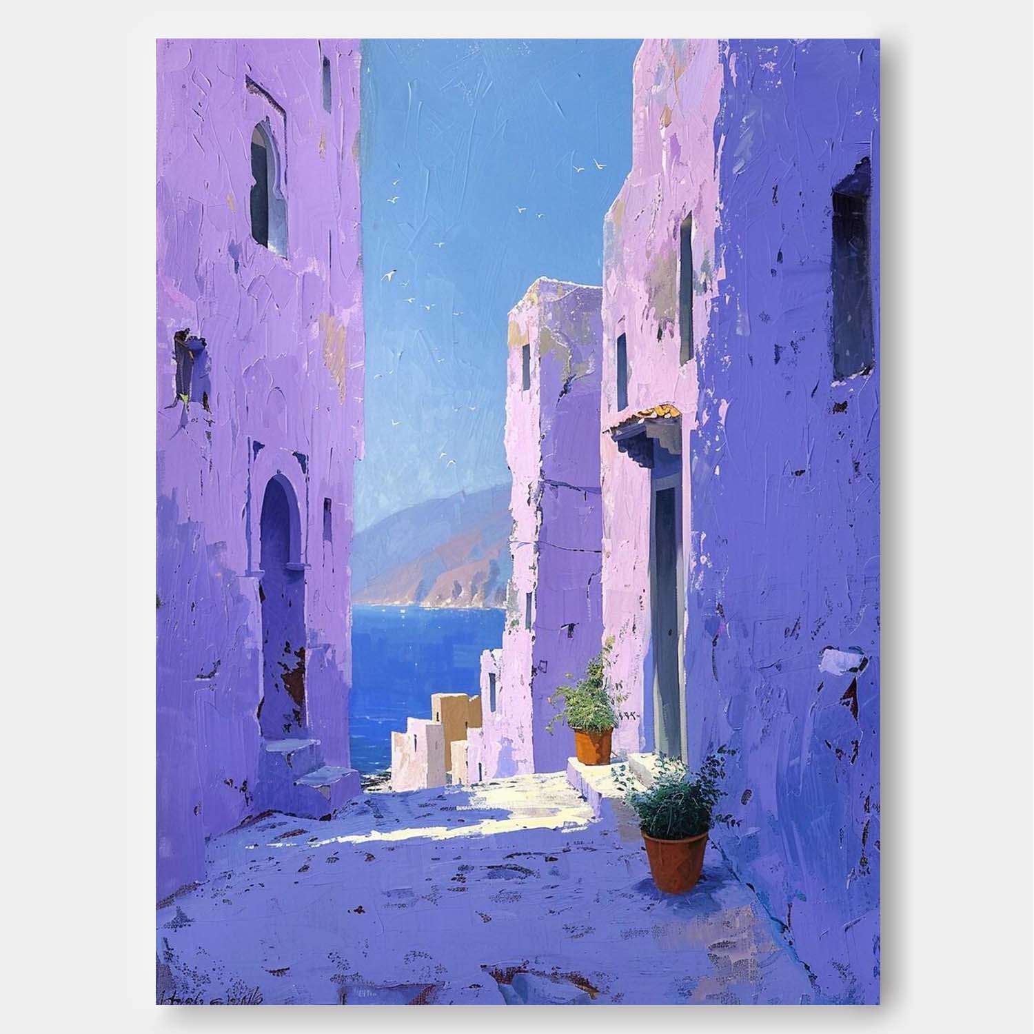 Wall Art Impasto Architecture Impressionist