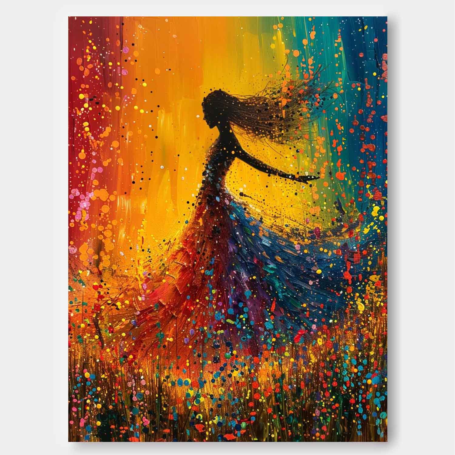 Wall Art People Painterly Dynamic Dance
