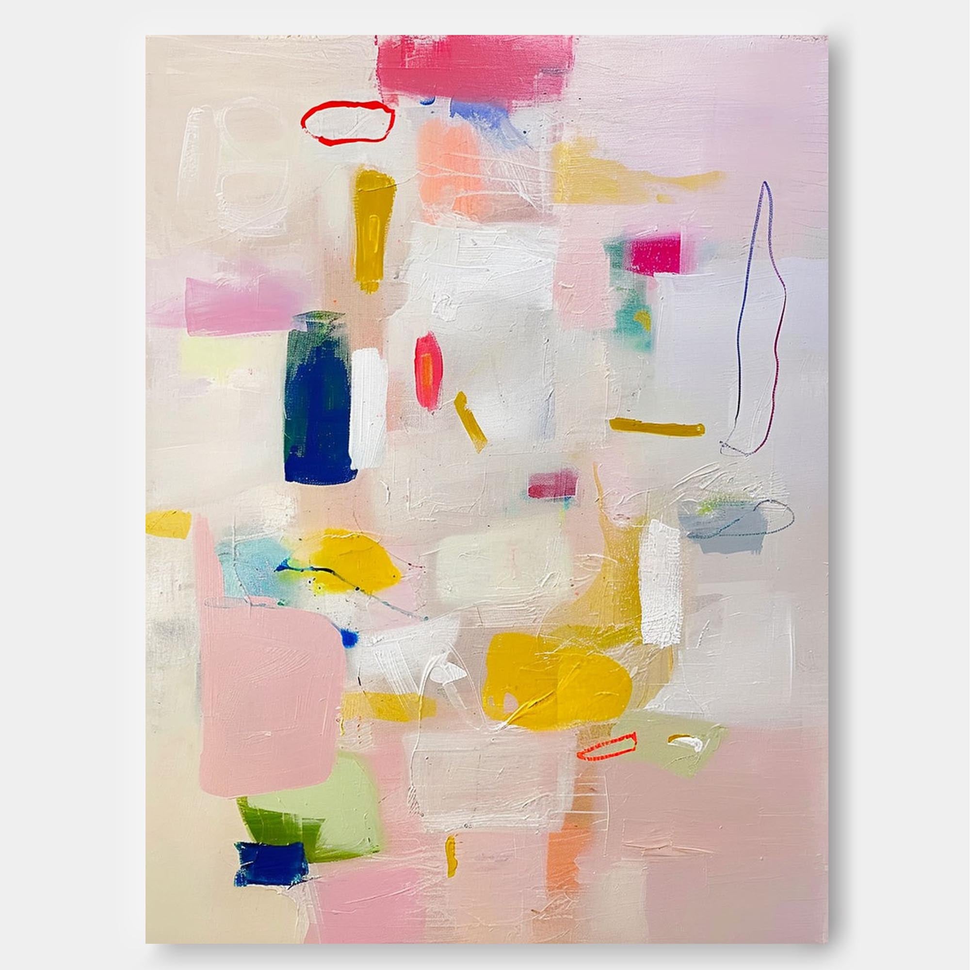 Wall Art Impasto Abstract Block Atmosphere
