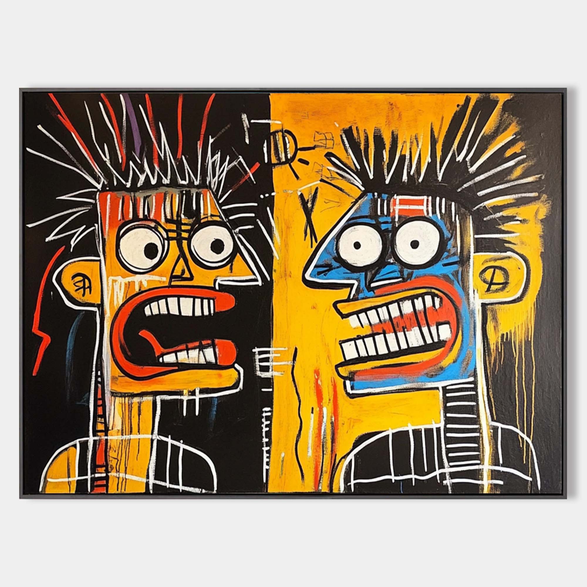 Bold Graffiti Portrait Canvas Wall Art