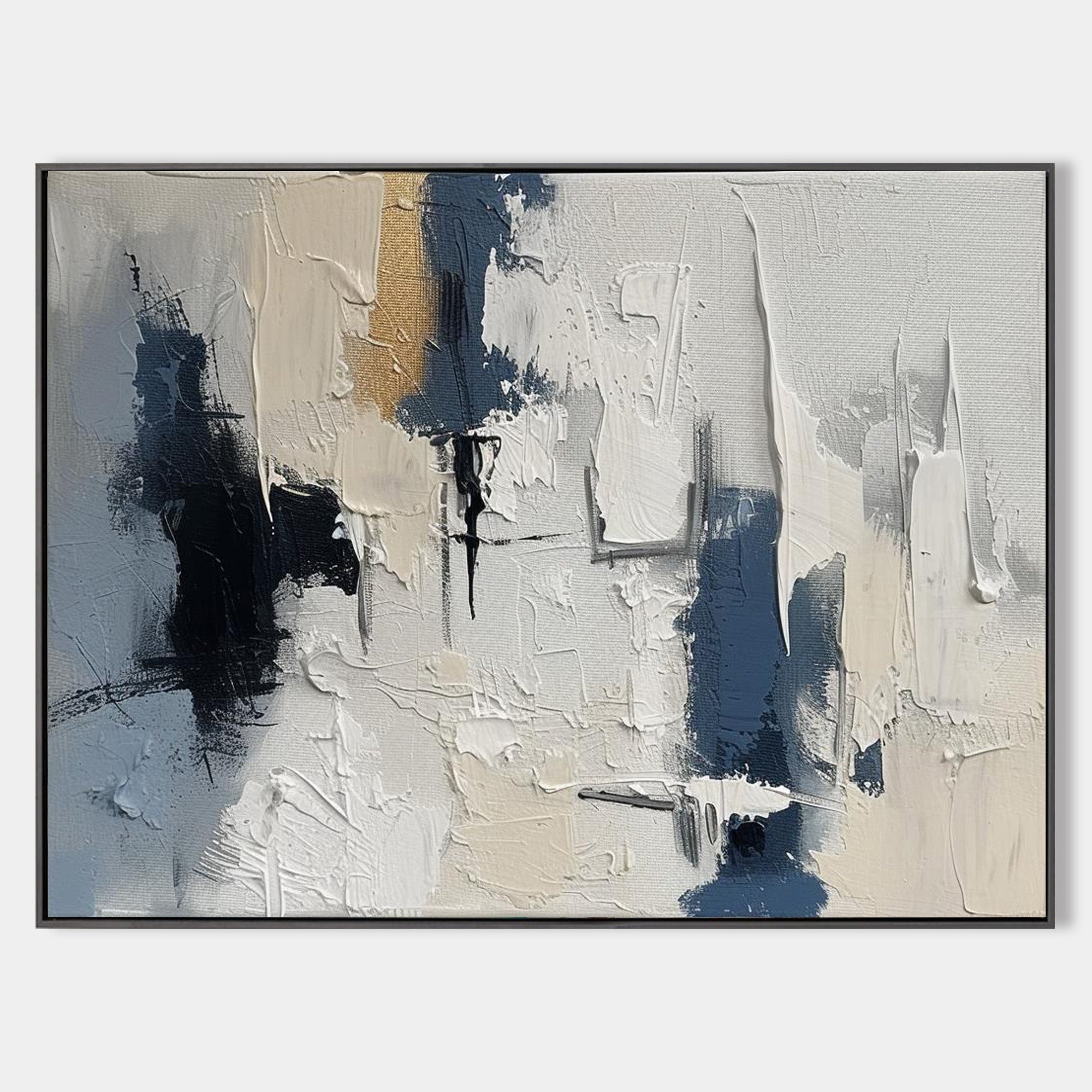 Wall Art Neutral Abstract Minimalist Textured Office | Neutralighting