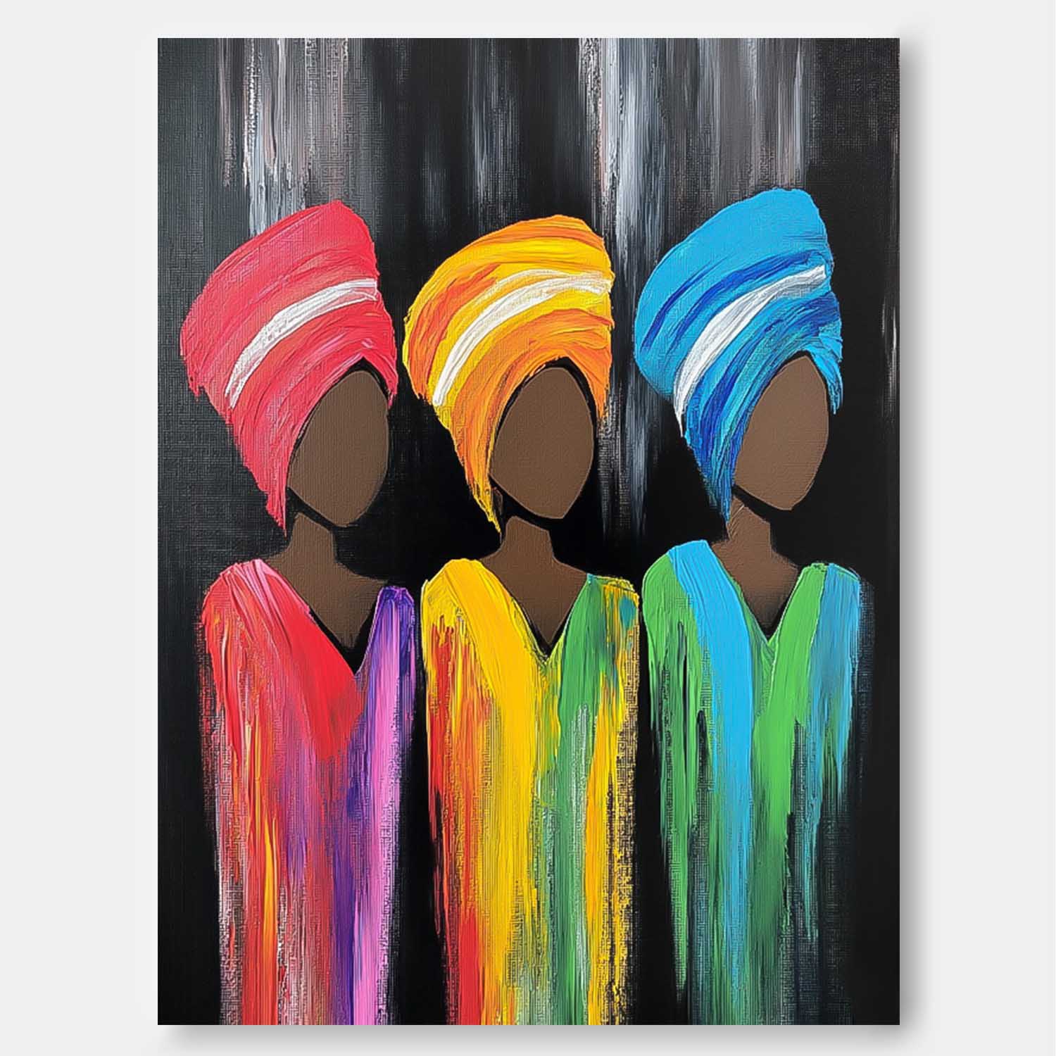 Wall Art People Neo-Pop Silhouette Maximalist