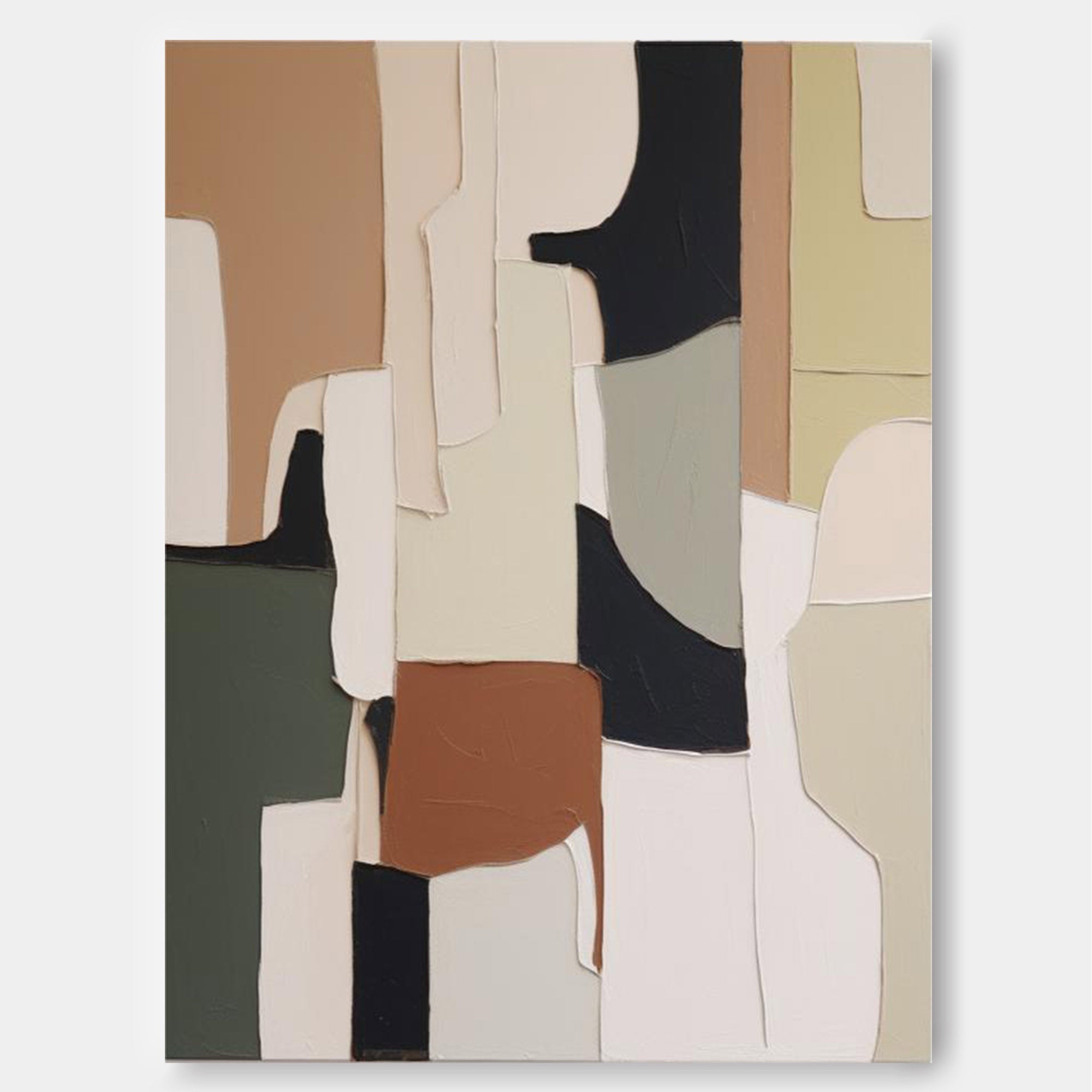 Wall Art Raw Abstract Painterly Block