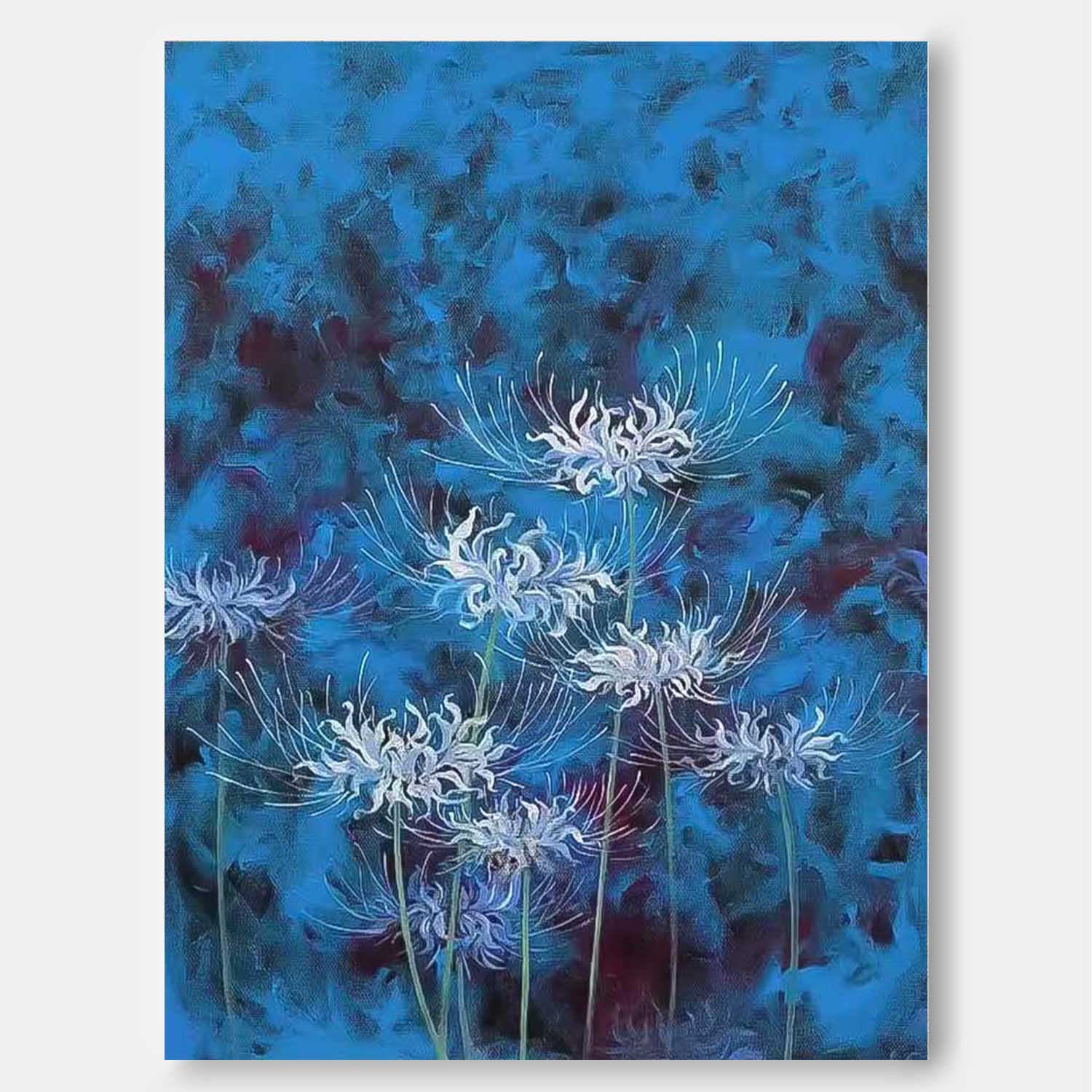 Wall Art Impasto Flower Impressionist Serene
