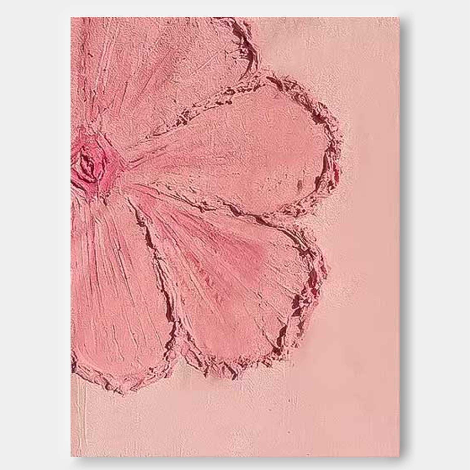 Wall Art Flower Minimalist Painterly Serene