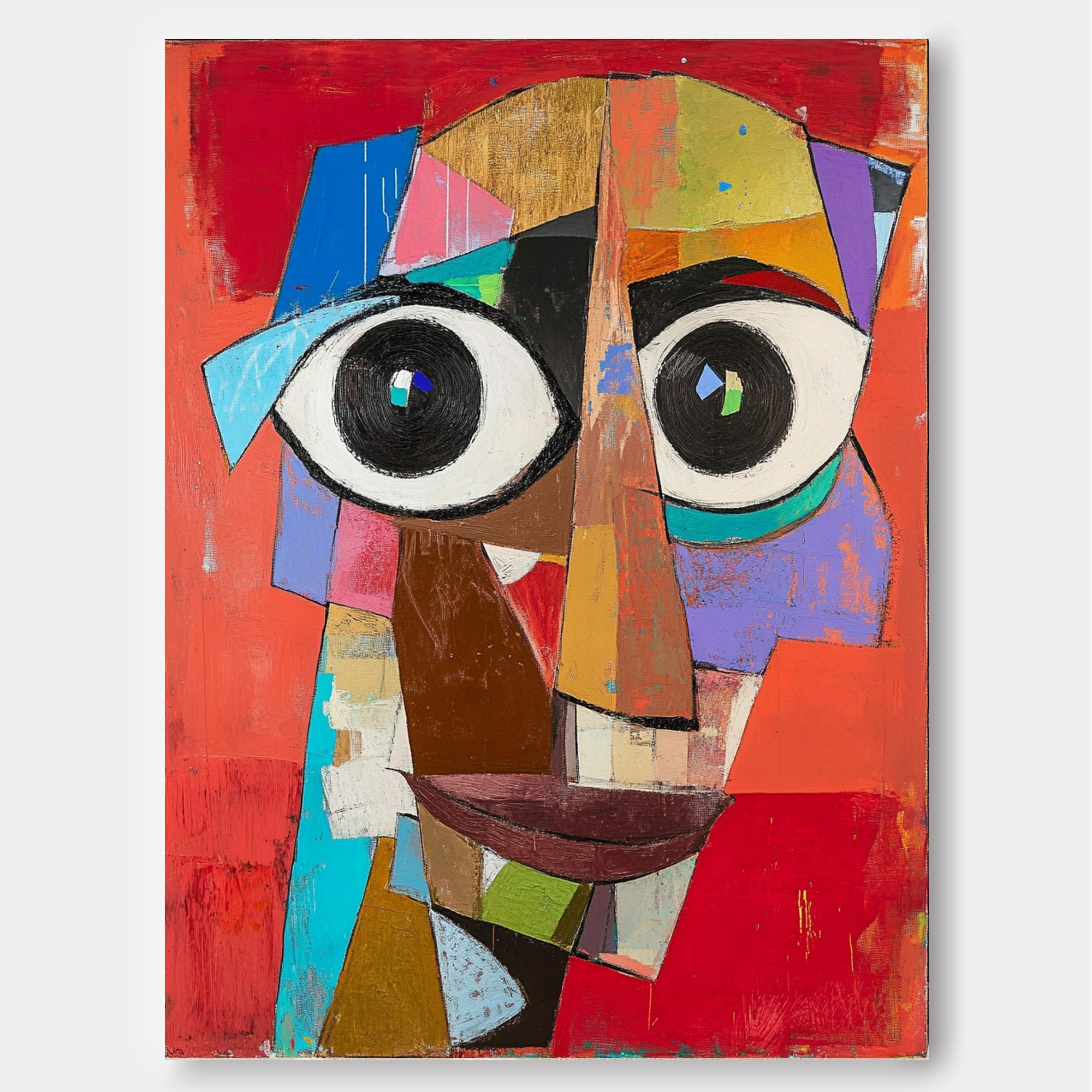 Wall Art People Geometric Deconstructed Form