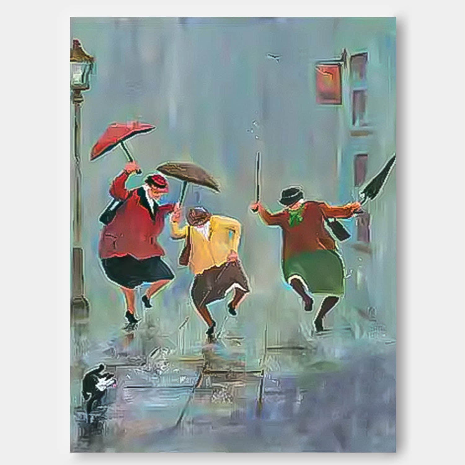 Wall Art People Painterly Energetic Dynamic