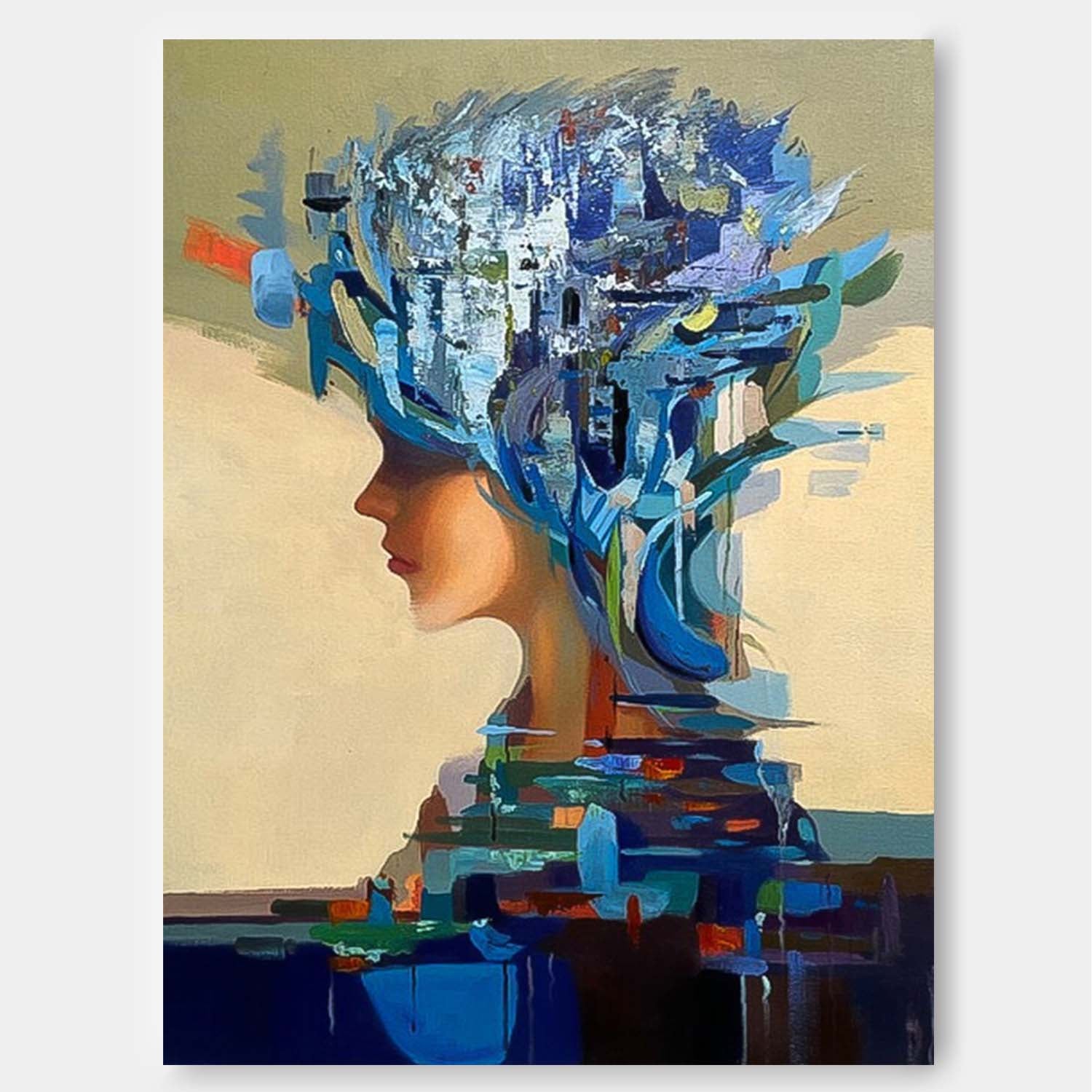 Wall Art People Floral Nature Ethereal Serene