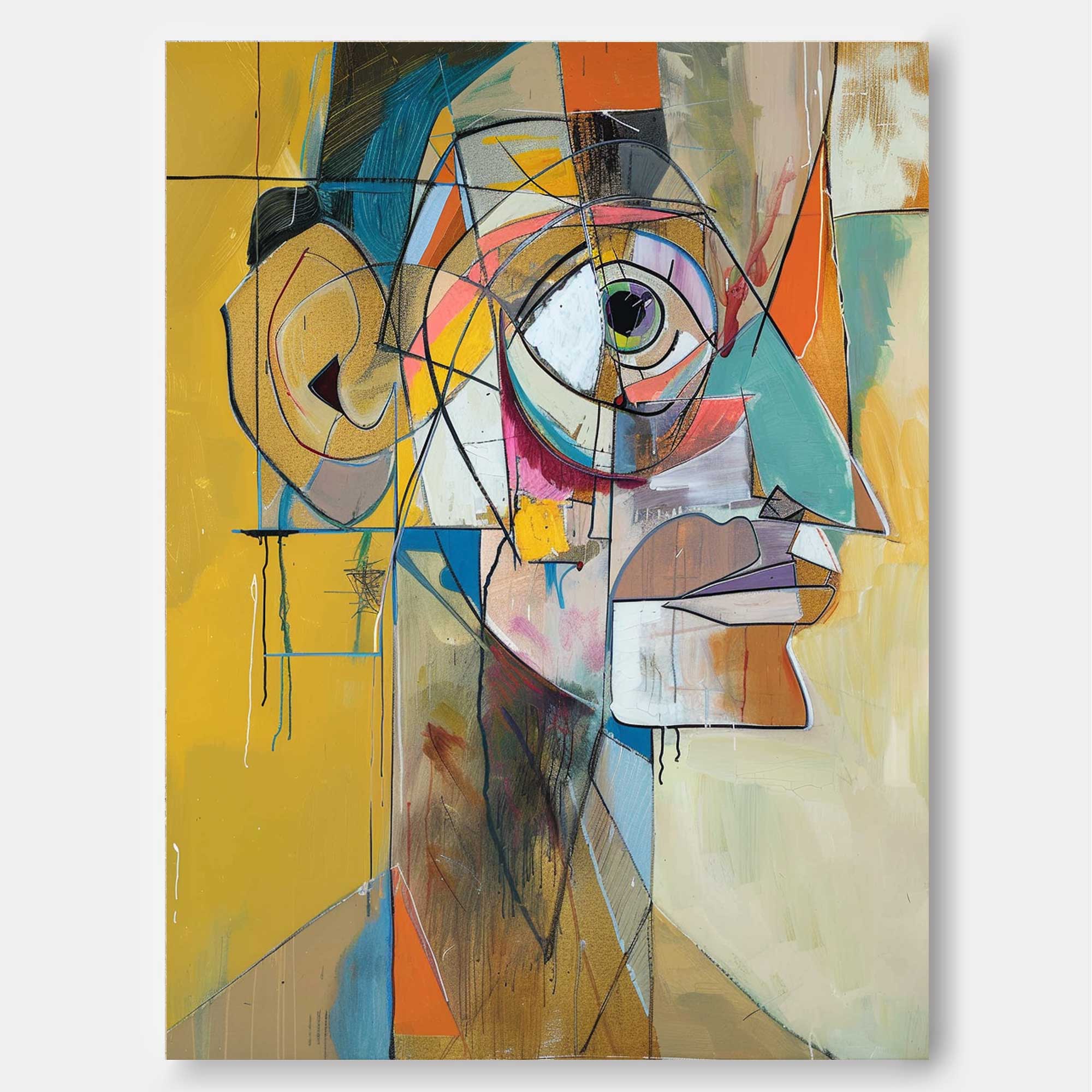 Wall Art People Modern Abstract Expressive