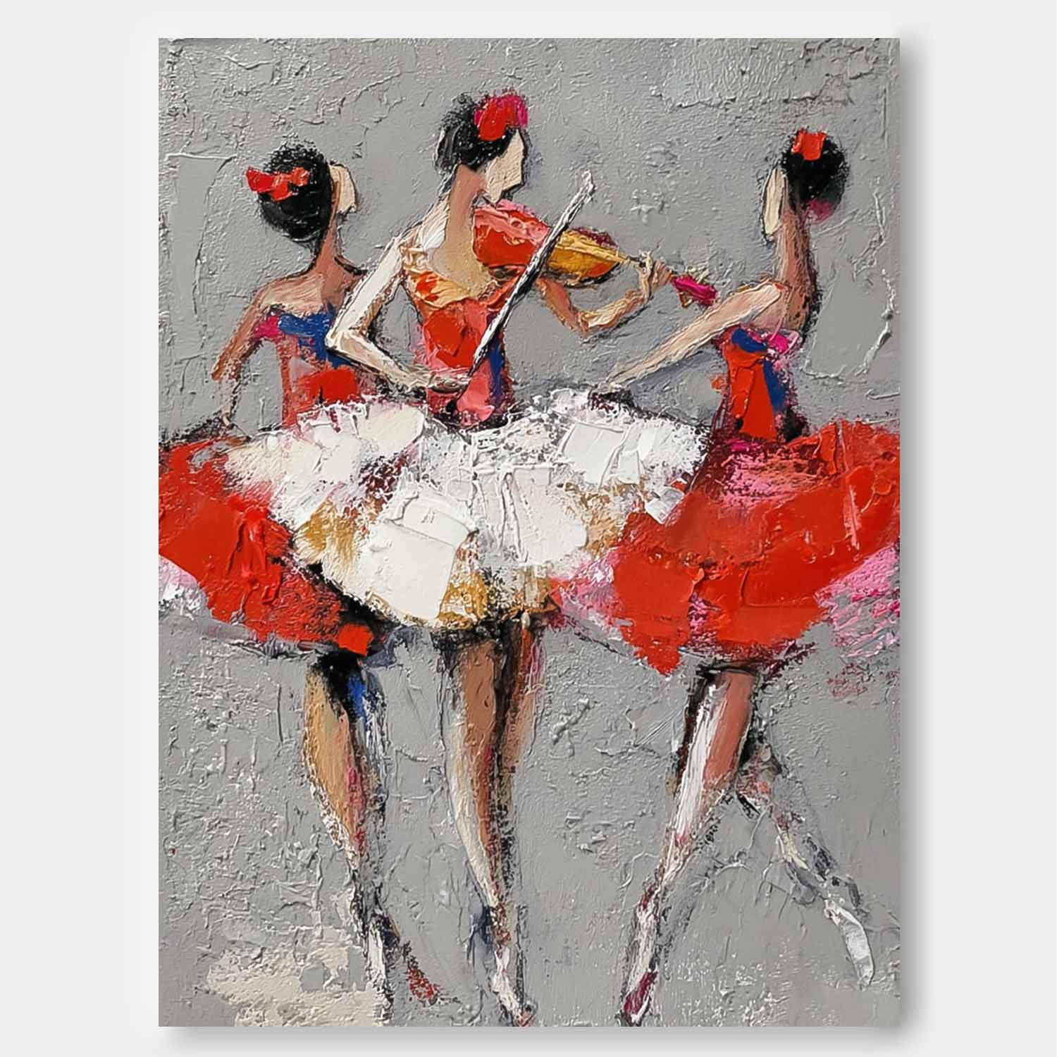 Wall Art People Soft Feminine Ballet Performance