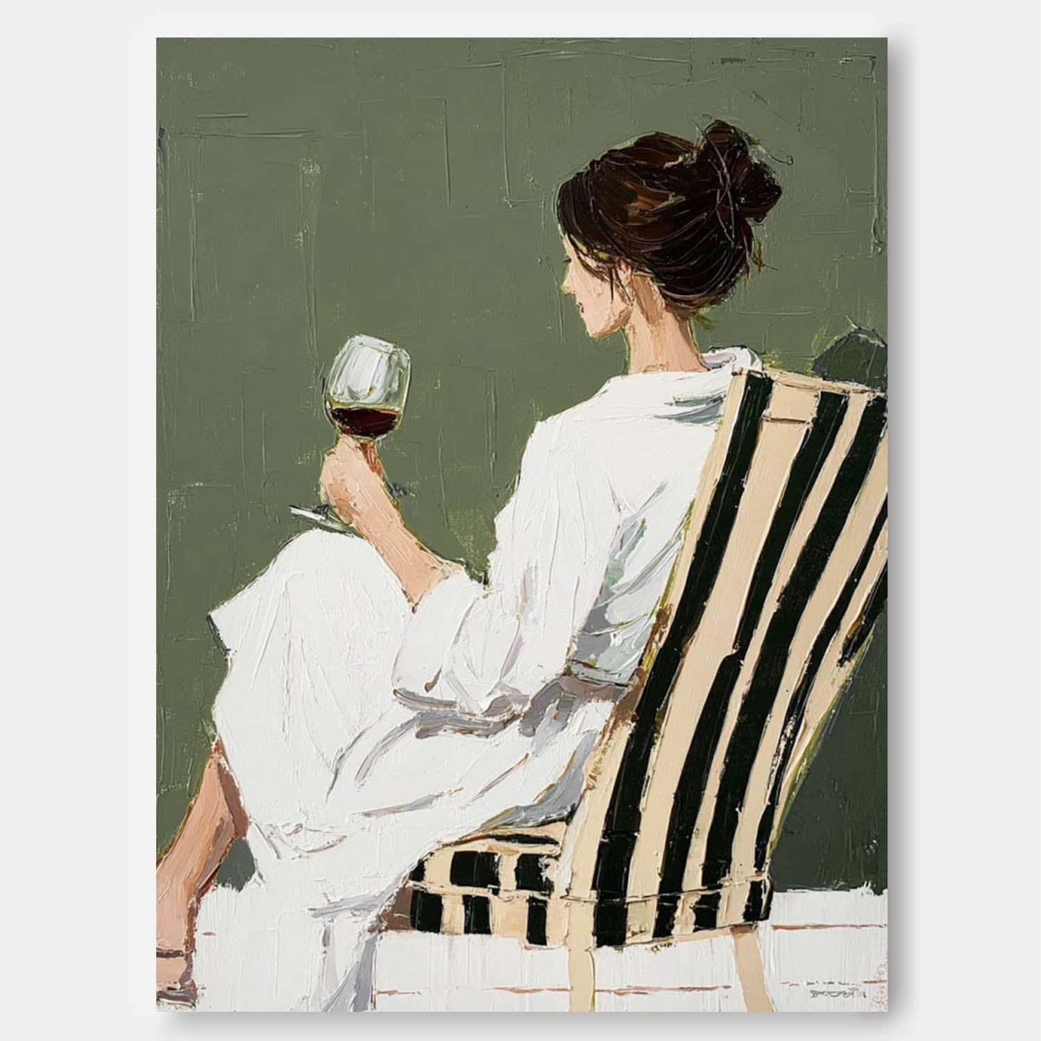 Wall Art People Retro Color Block Fashion