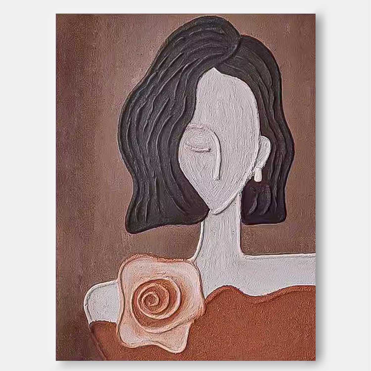 Wall Art Minimalist Fashion Figure Chic