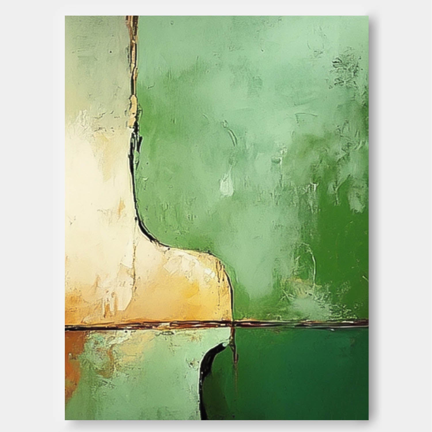 Wall Art Abstract Biophilic Design Rustic