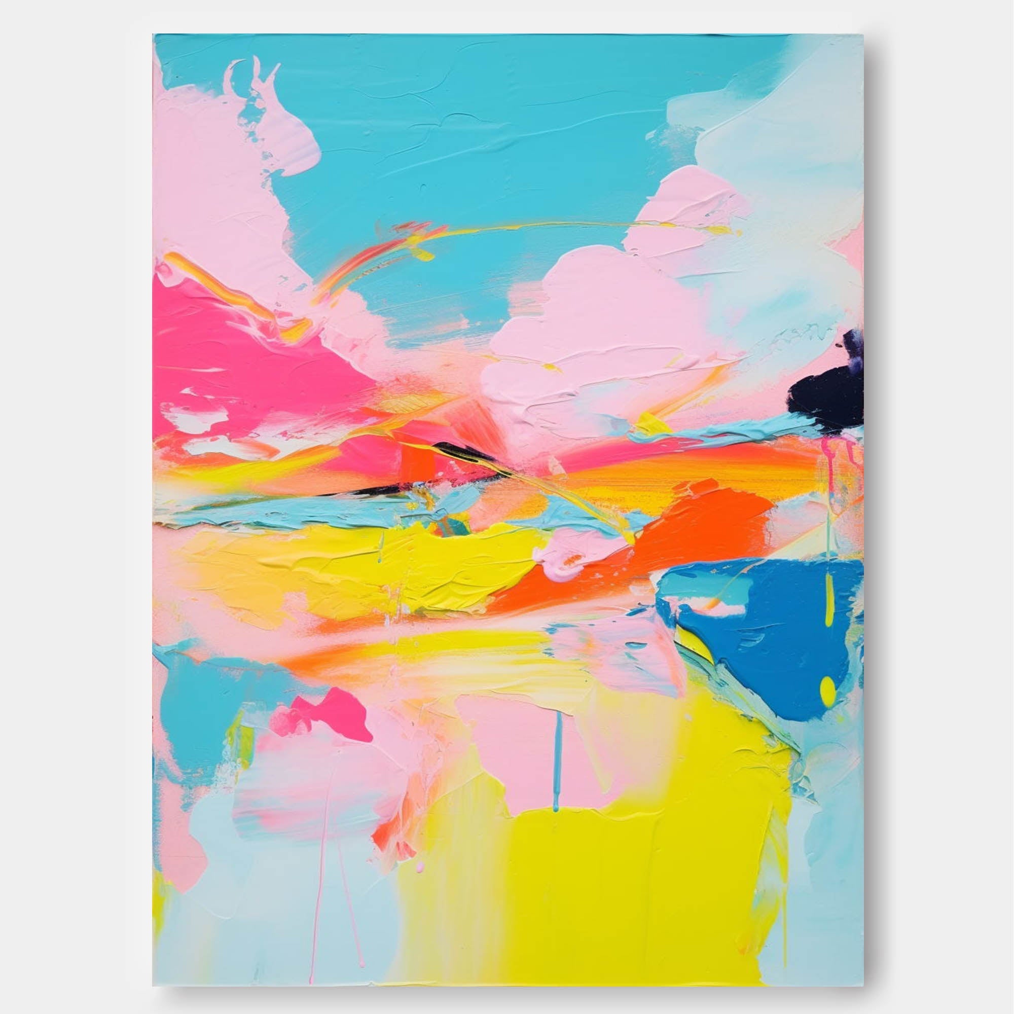 Wall Art Abstract Playful Energetic Pop