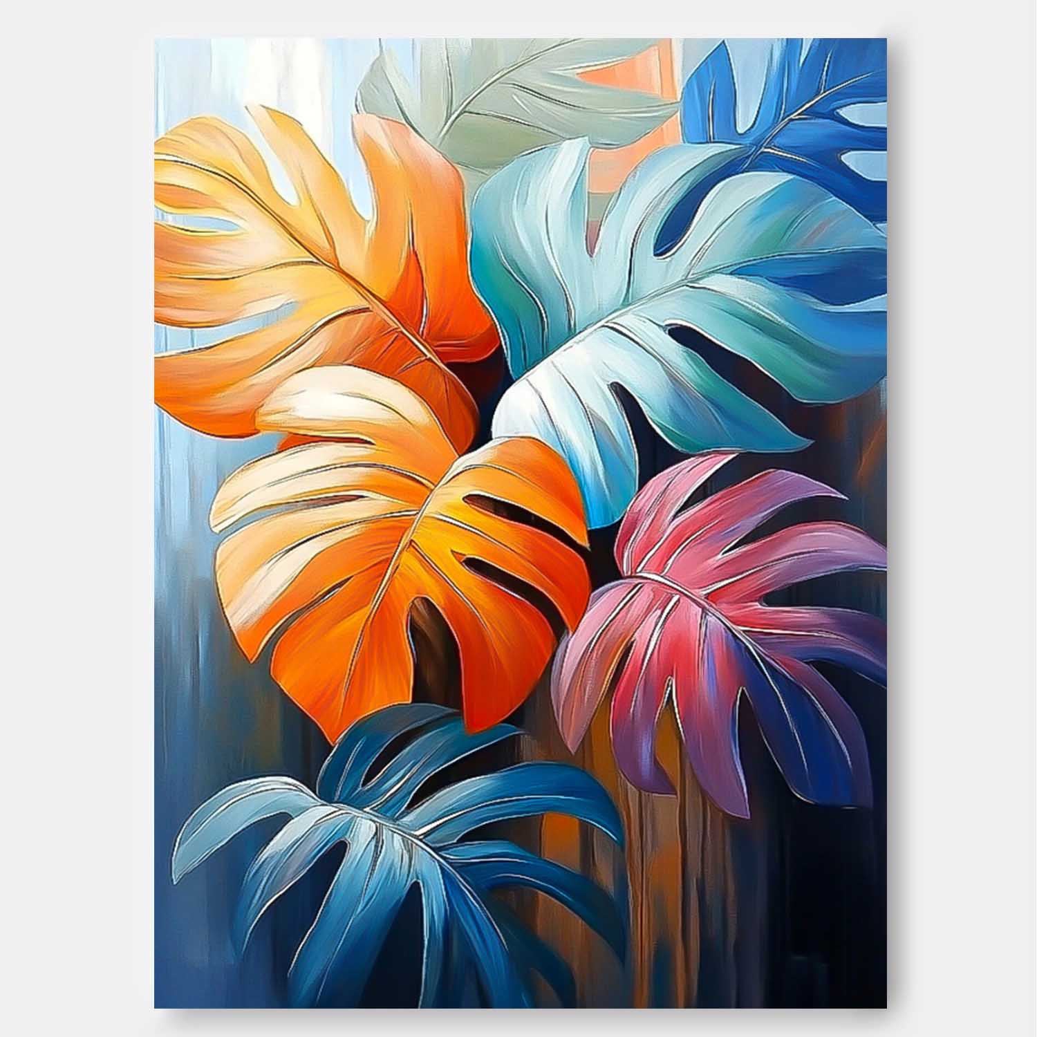 Wall Art Flower Biophilic Design Rustic Soft