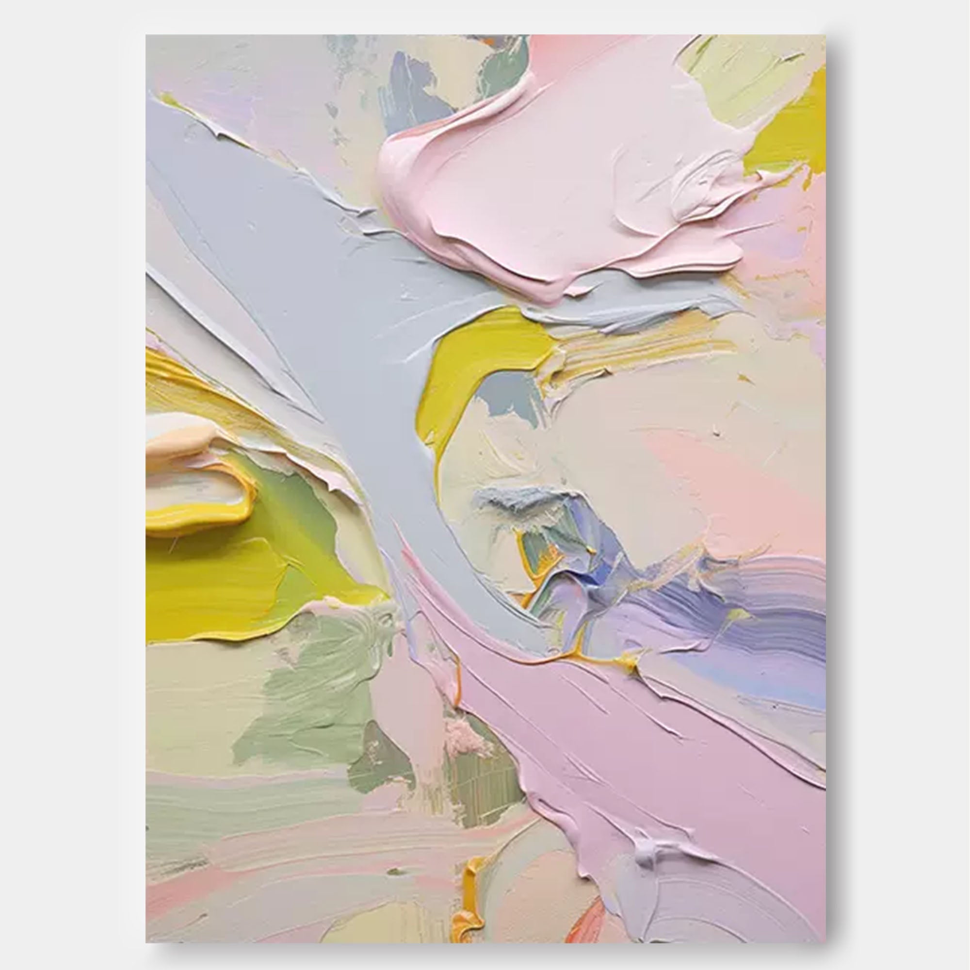 Wall Art Raw Abstract Painterly Serene