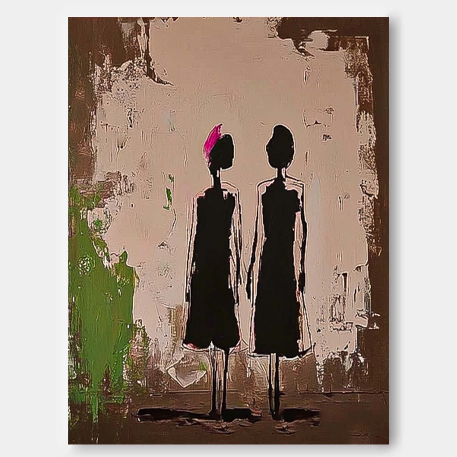 Wall Art People Wabi-Sabi Minimalist Figure