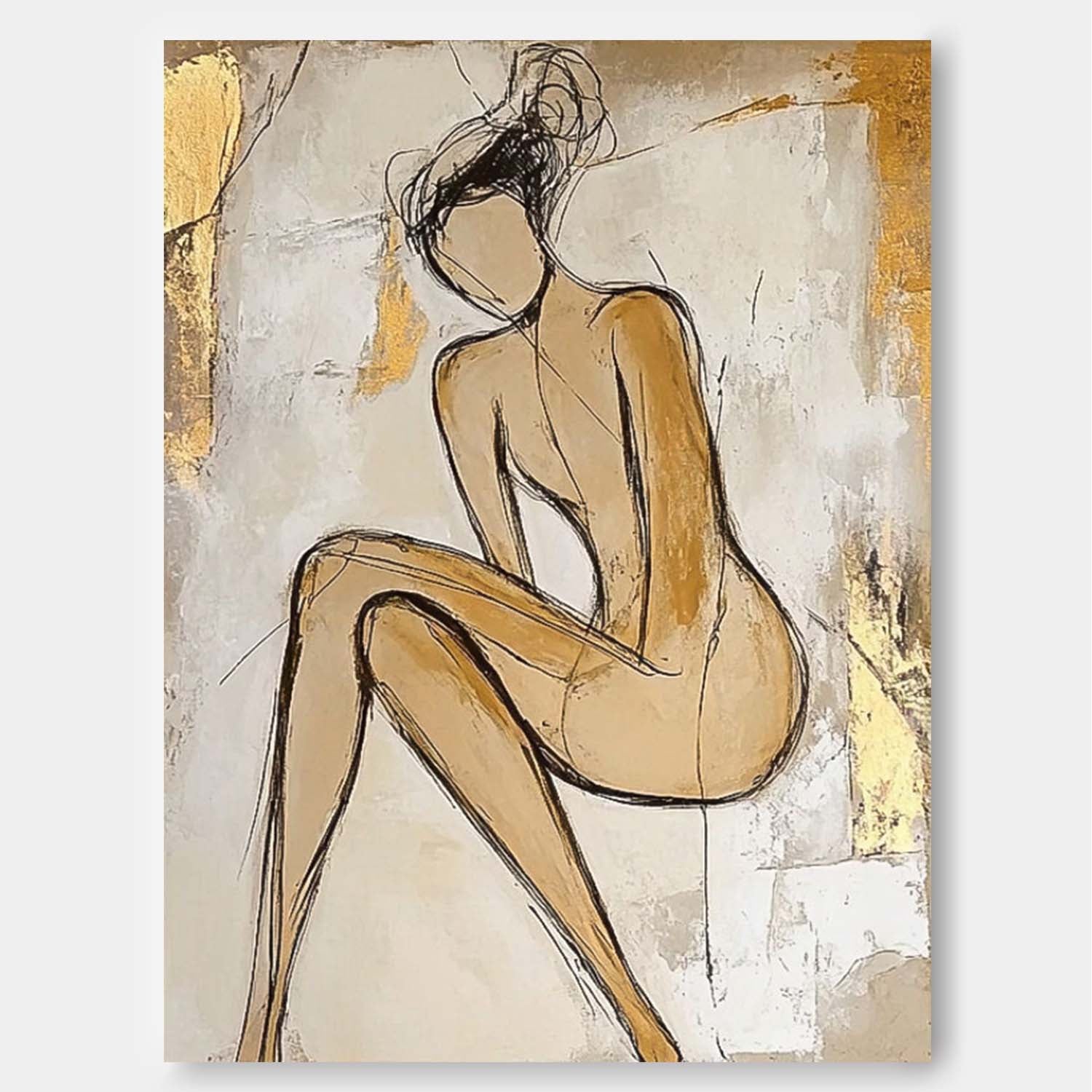 Wall Art People Wabi-Sabi Low-Saturation