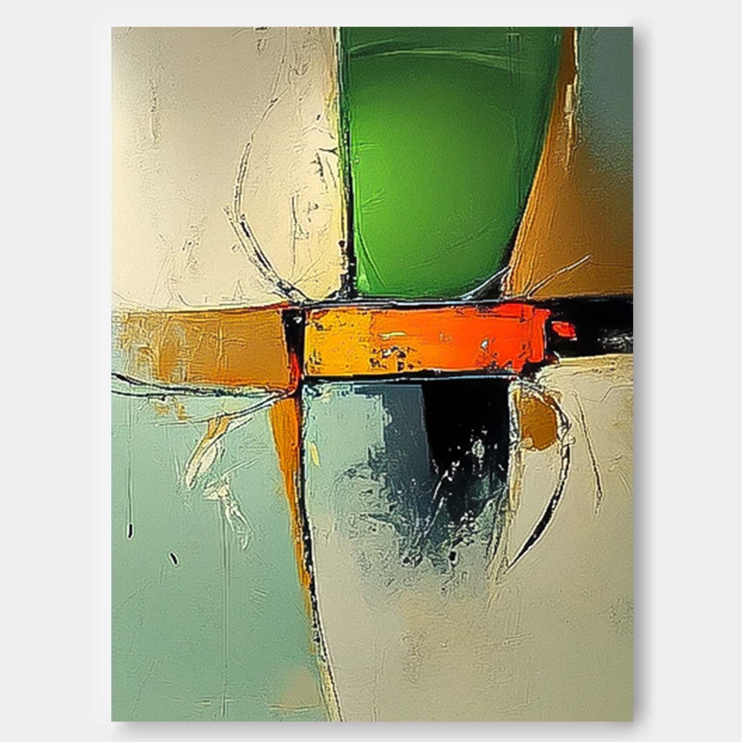 Wall Art Abstract Neo-Impressionist Soft