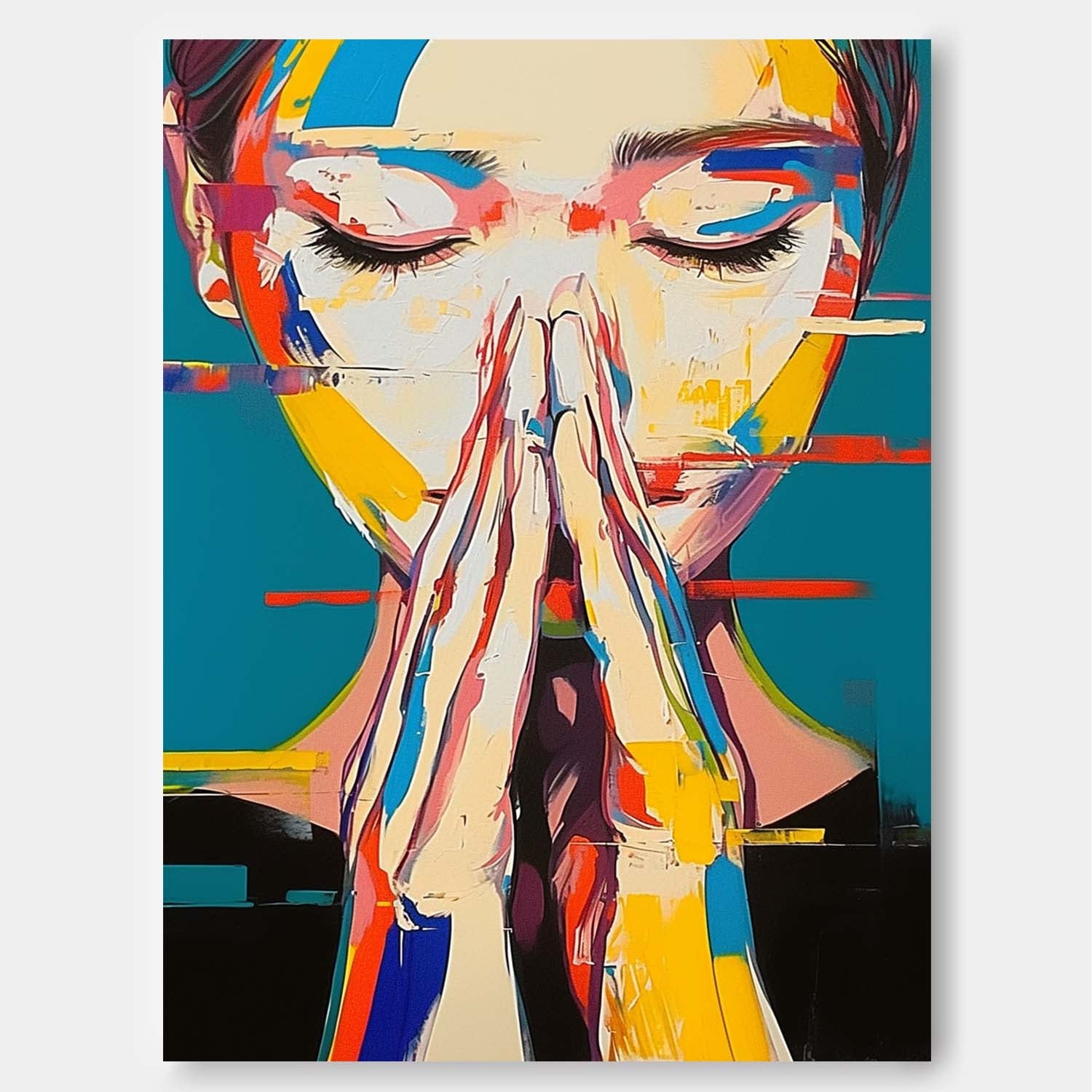 Wall Art Vibrant People Emotional Atmosphere