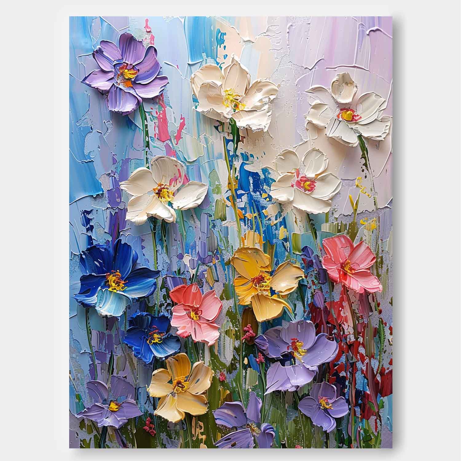 Wall Art Floral Serene Contemplative Elegant