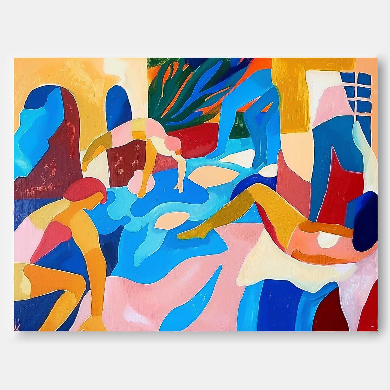 Wall Art Abstract Cubist Figurative Joyful