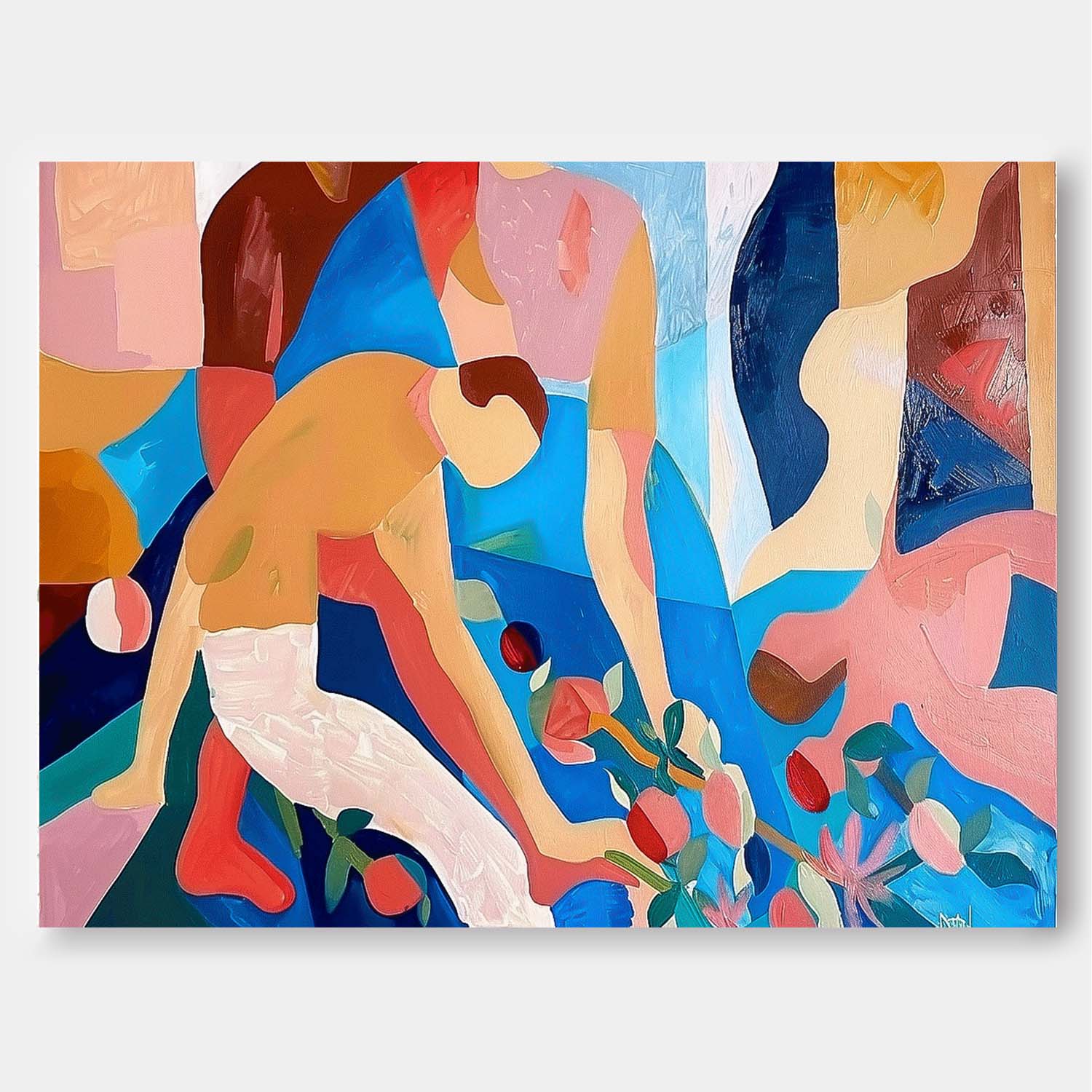 Wall Art Vibrant Abstract Geometric Atmosphere