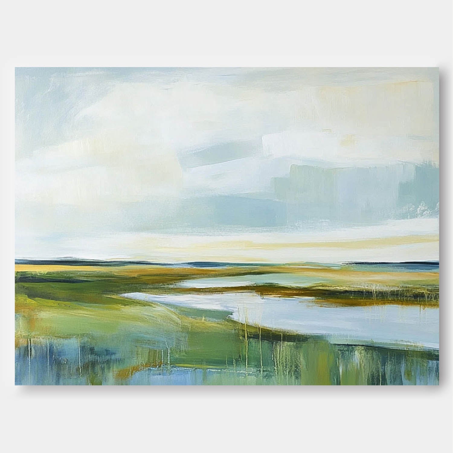 Wall Art Landscape Serene Wetland River