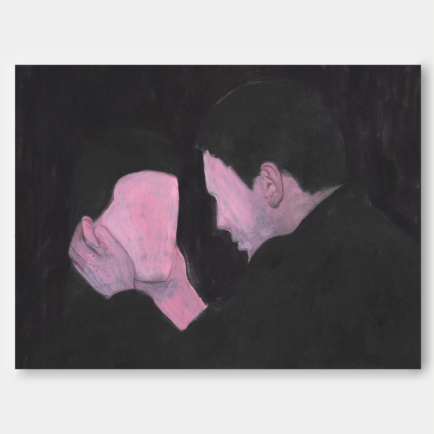 Expressionist Intimacy Painting Moody