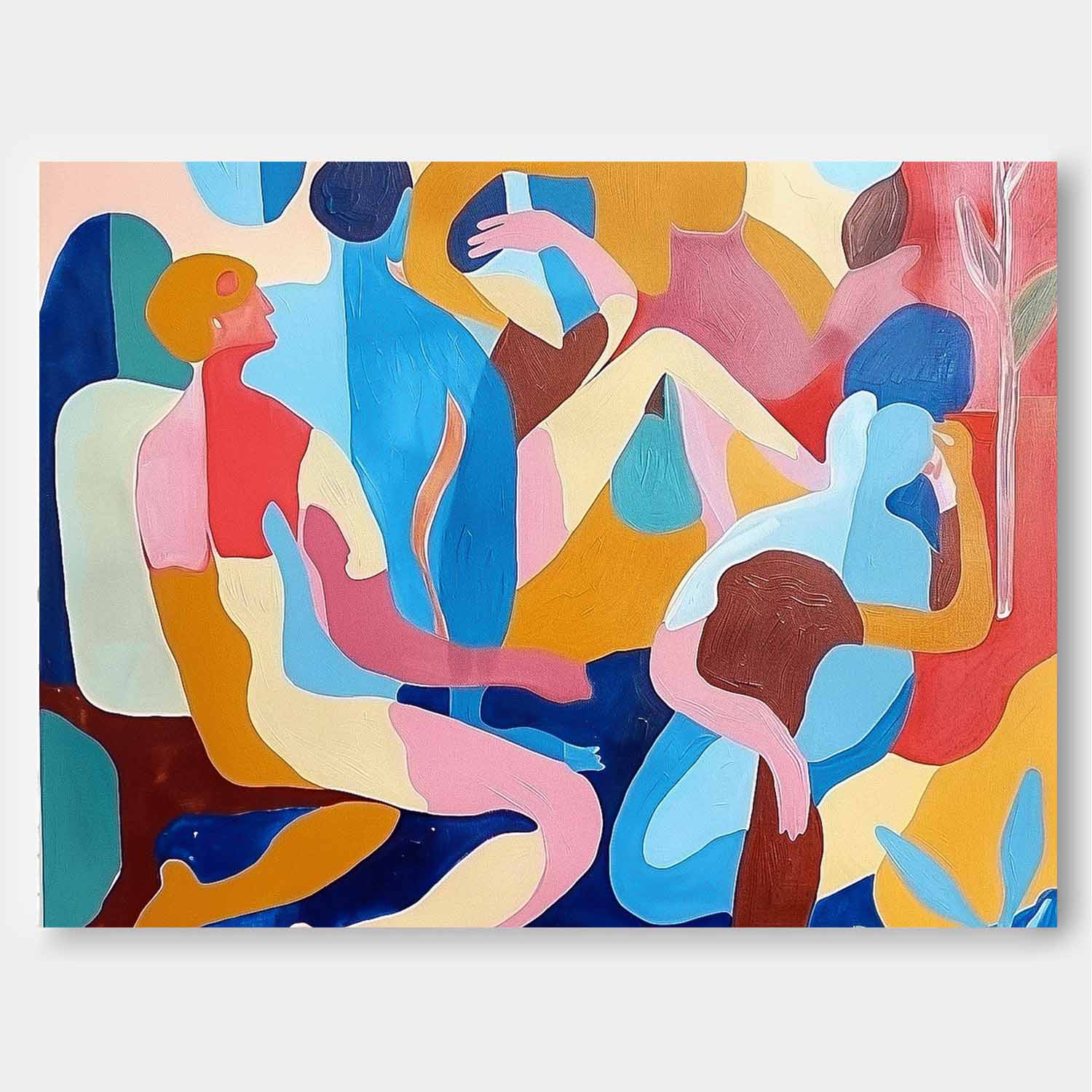 Wall Art Cubist Abstract Figurative Joyful