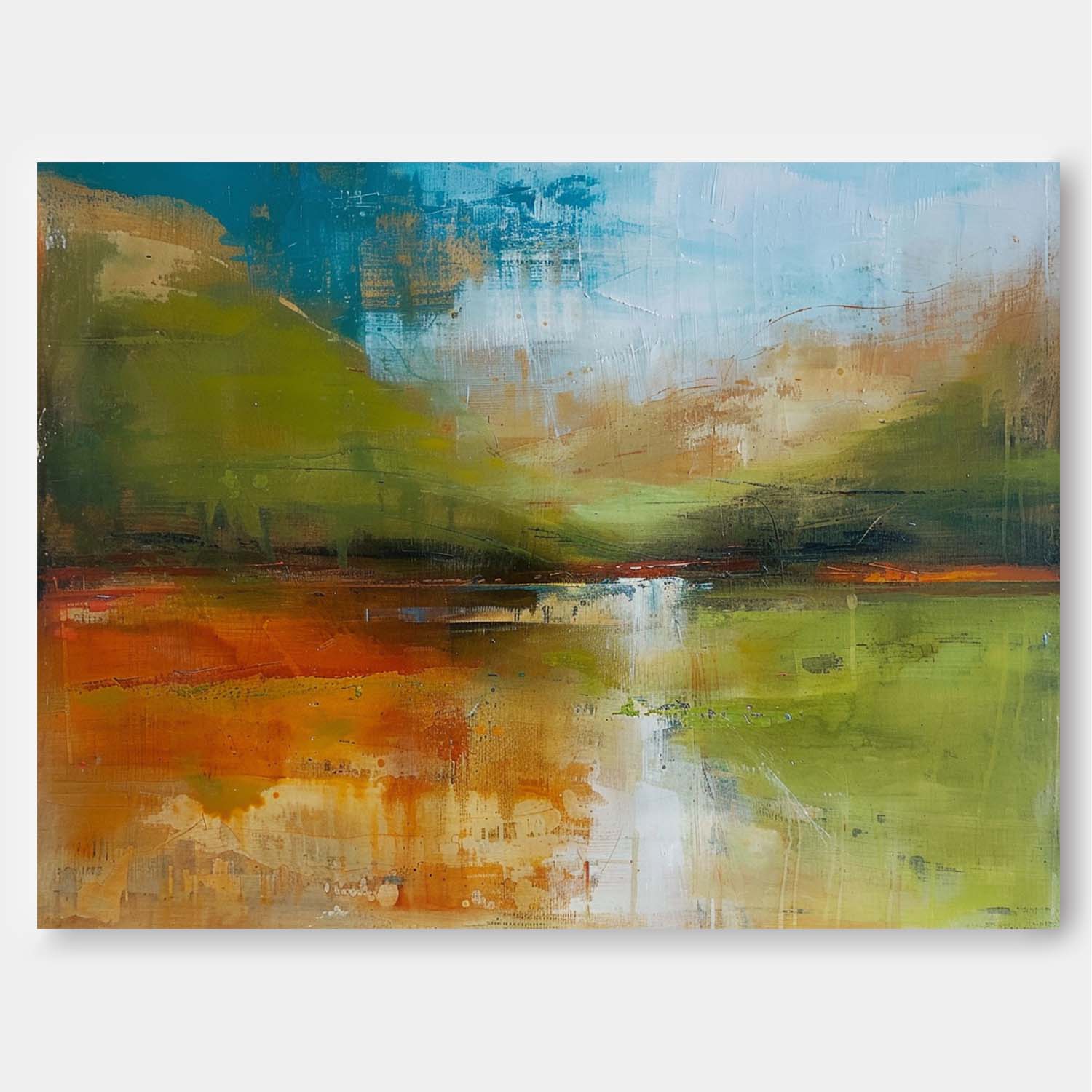 Wall Art Abstract Scandinavian Healing Natural Landscape