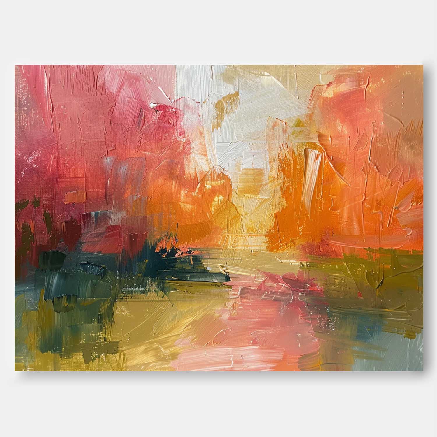 Wall Art Abstract Landscape Healing Autumn