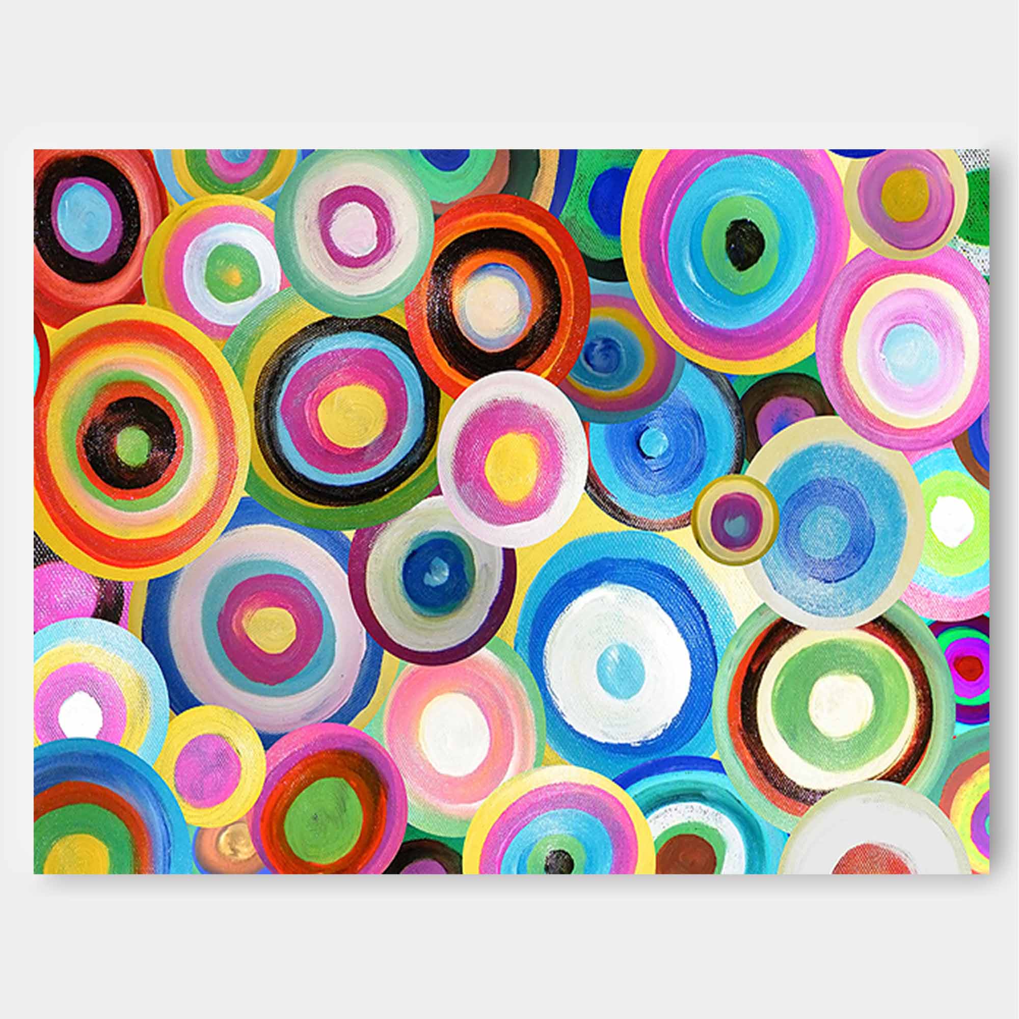 Wall Art Painterly Abstract Energetic Playful