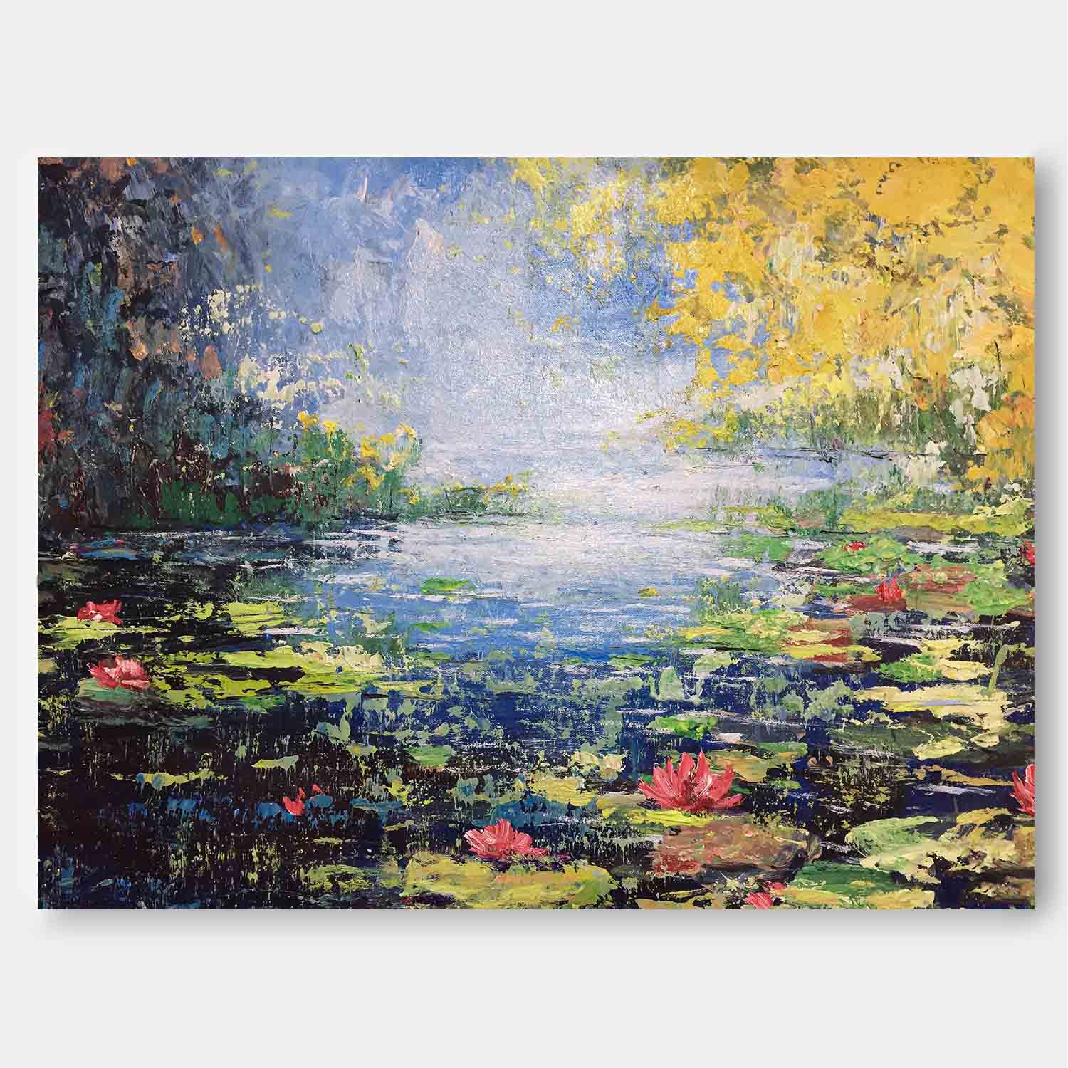 Wall Art Flower Serene Luminous Impressionist