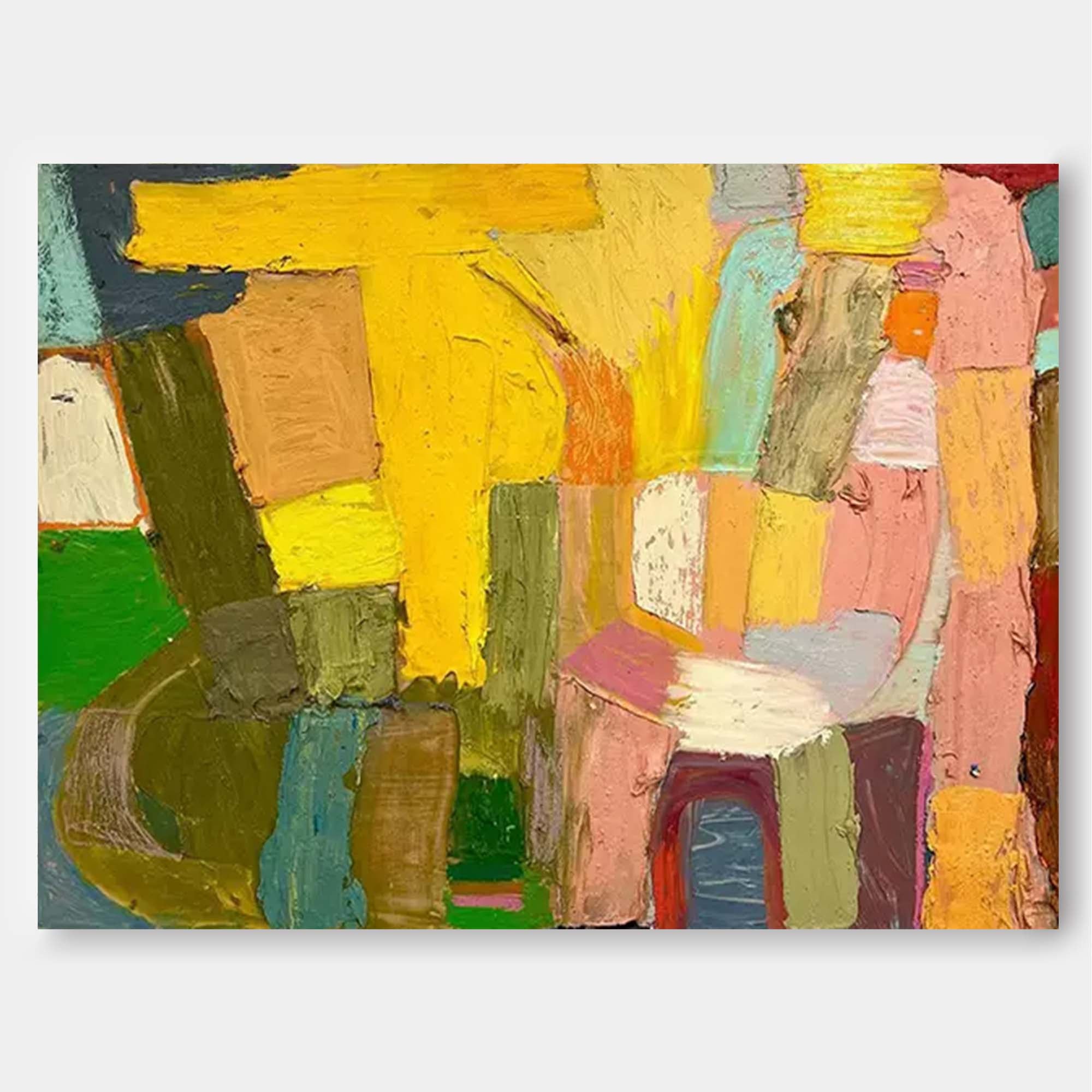Wall Art Abstract Energetic Playful Colorful