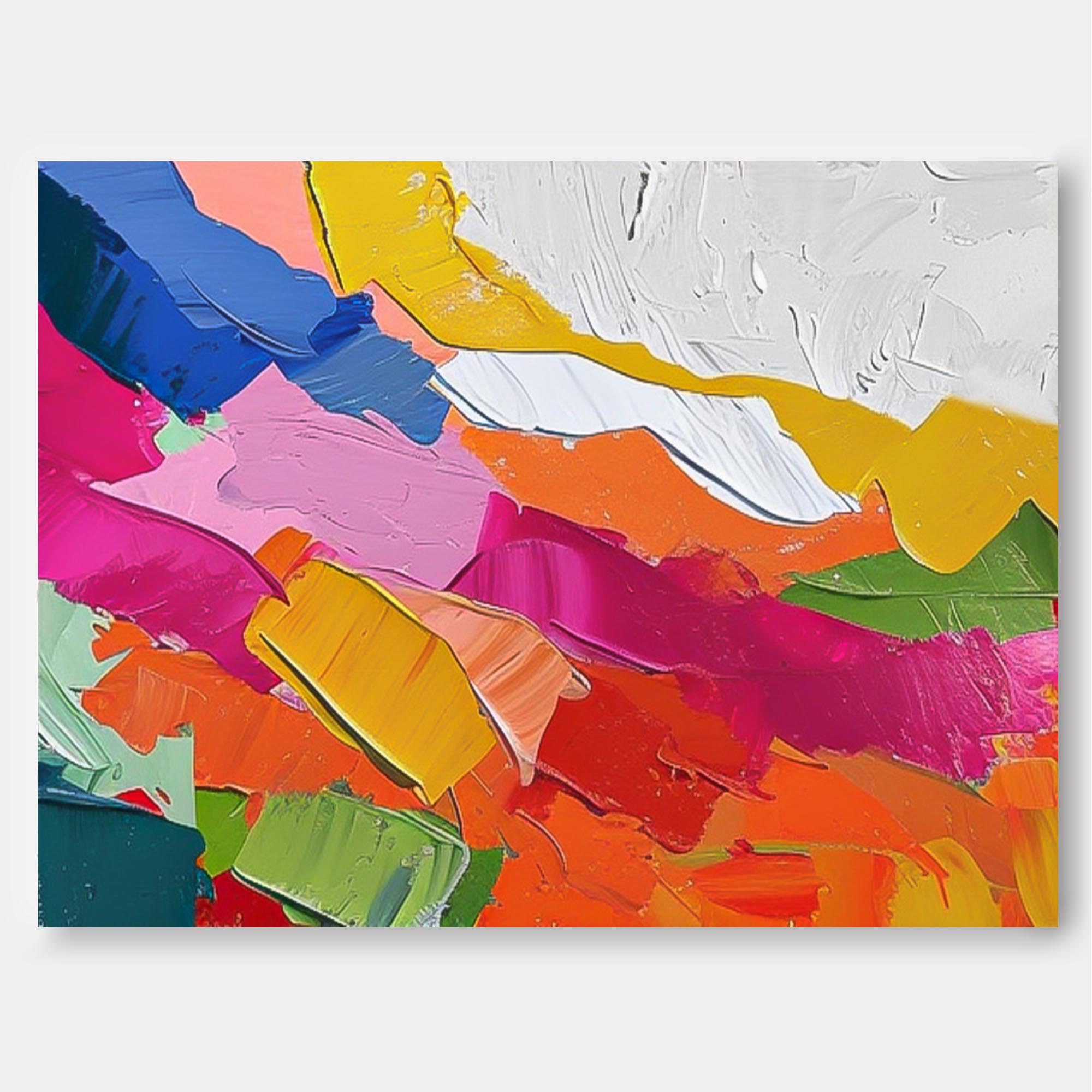 Wall Art Impasto Abstract Lively Dynamic