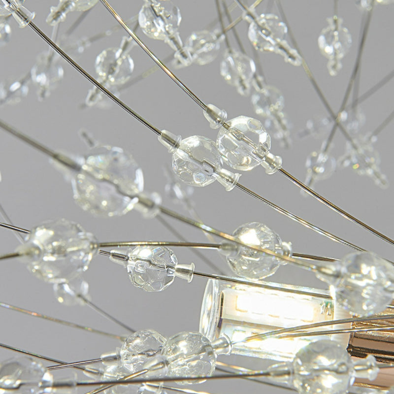 Arisha Modern Dandelion LED Pendant Light GoldCrystal Bedroom/Living Room - Neutralighting