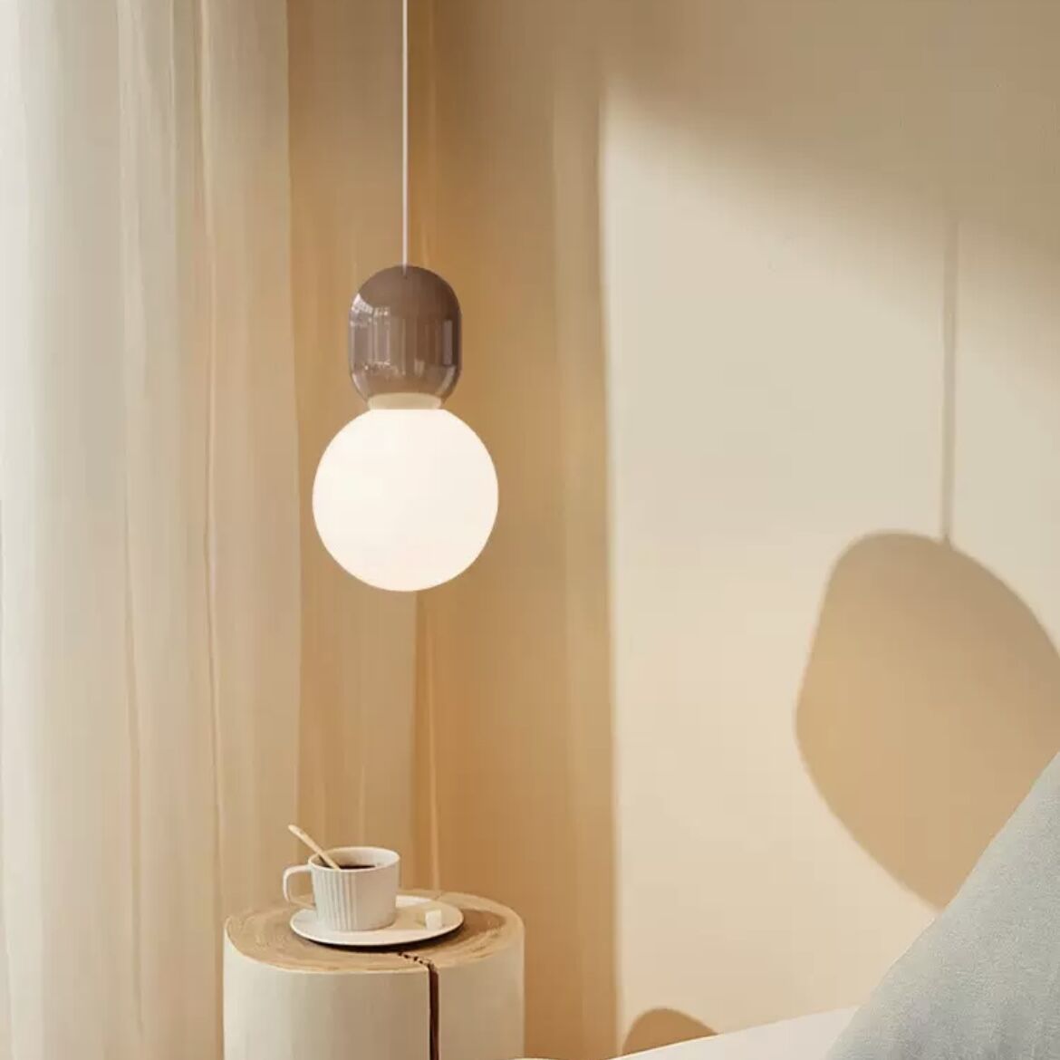 Valentina Modern Minimalist Glass/Metal Pendant Light Dining Room - Neutralighting