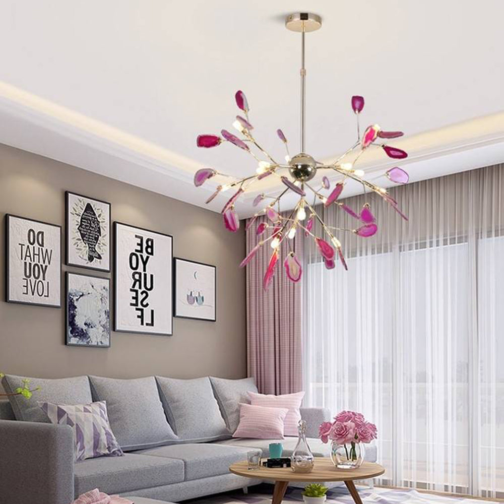 Arisha Flower Branch Semi-flush Mount Ceiling Light, 4 Colour - Neutralighting