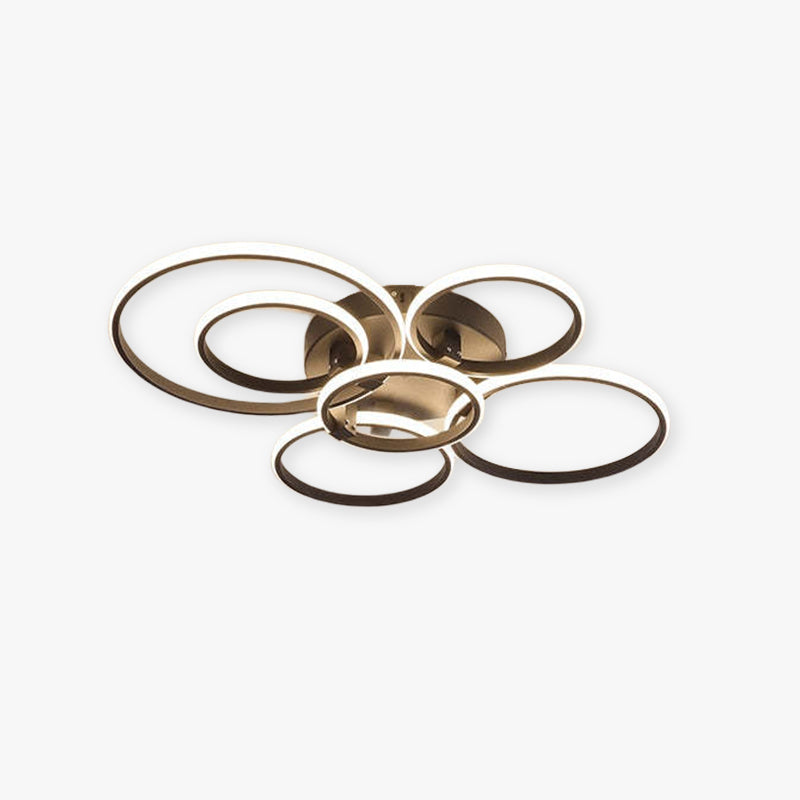 Arisha LED Ceiling Light Circle Ring, Black & White - Neutralighting