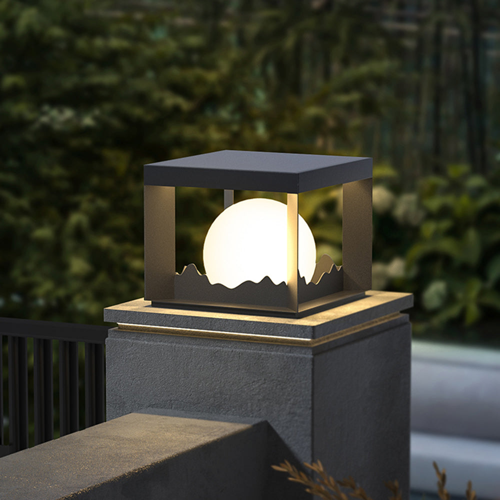 Ray Modern Mountain Metal Outdoor Lamp, Warm Light - Neutralighting