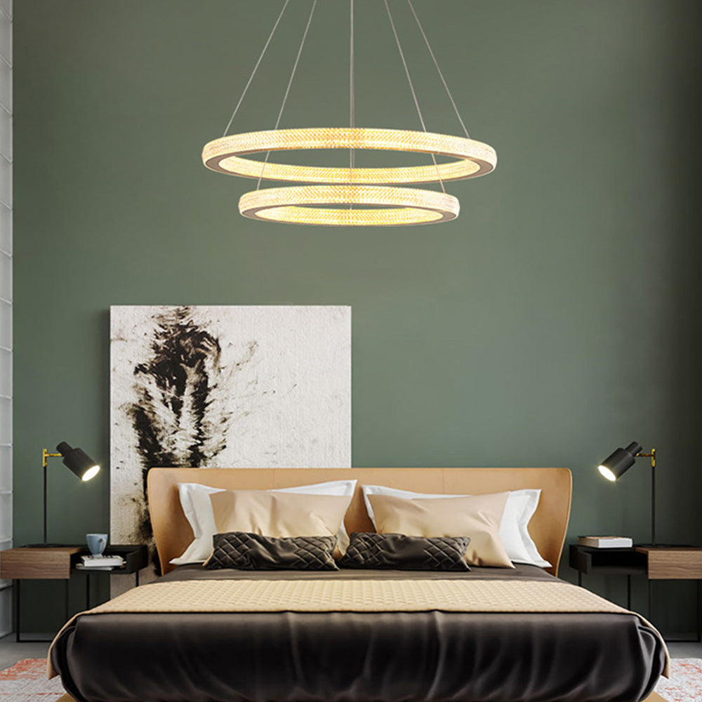 Kristy Contemporary Gold Luxury Ring Pendant Light - Neutralighting