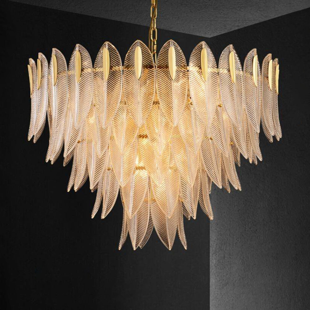 Kristy Modern Gold Feather Chandelier, 3 Style - Neutralighting