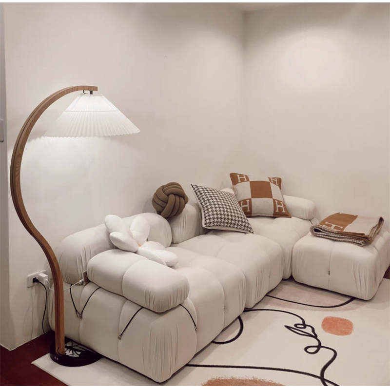 Muto Unique LED Floor Lamp, Wood/Metal, Living Room - Neutralighting