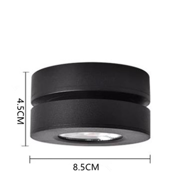 Arisha Modern Ceiling lighting Round, Novak Flush Mount, White/Black, Kitchen - Neutralighting