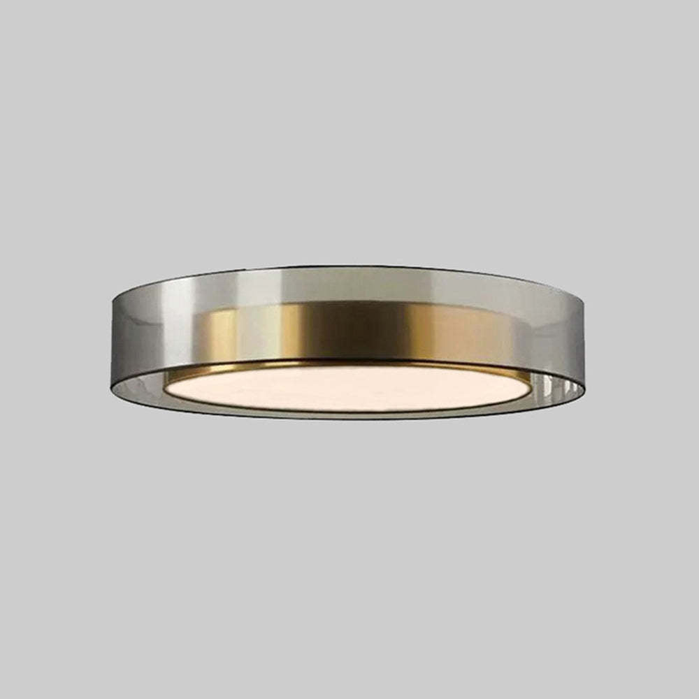 Arisha Nordic Modern Round LED Flush Mount Ceiling Light, Gold Copper - Neutralighting