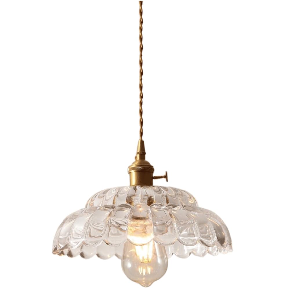 Valentina Vintage Pendant Light Clear Metal/Glass Bedroom/Dining Room - Neutralighting