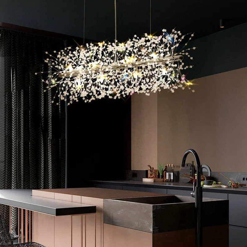 Arisha Creative Art Chandelier Crystal Pendant Light for Dining Room - Neutralighting