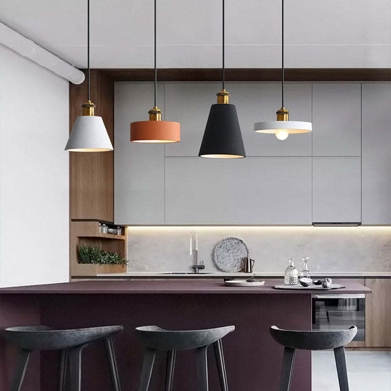 Aria Art Deco Minimalist Monochrome Pendant Light - Neutralighting